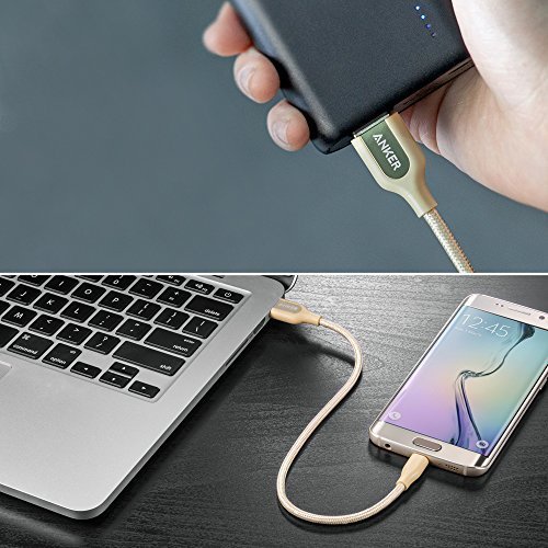 Anker PowerLine+ Micro USB 30cm gold