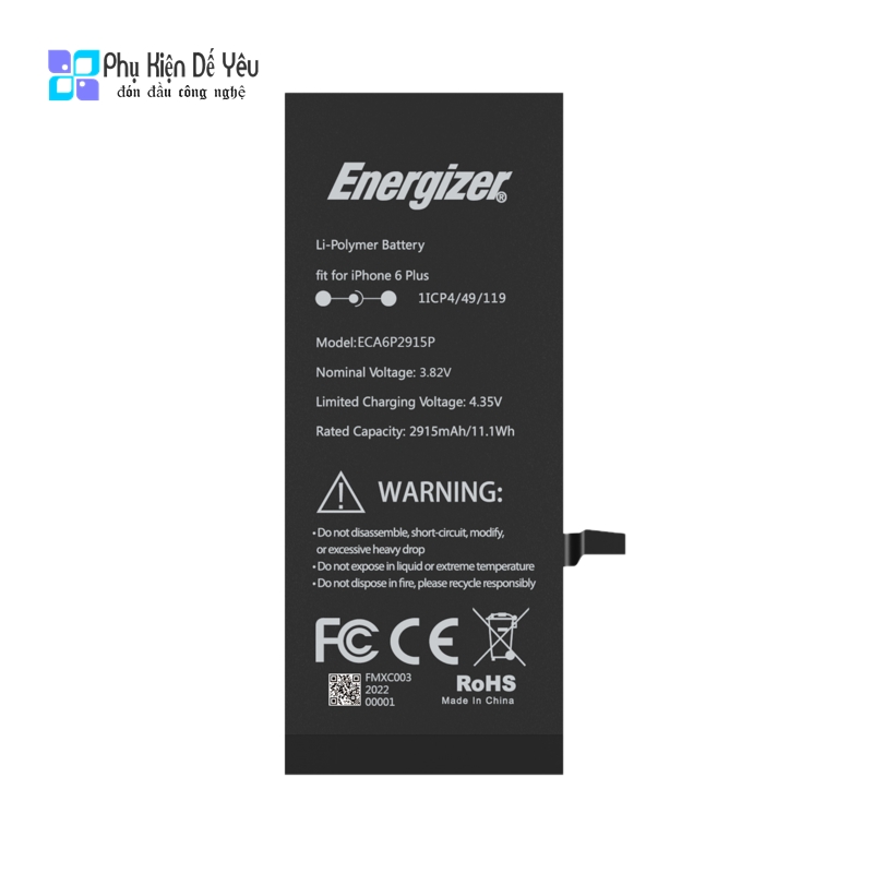 Pin iPhone 6 Plus Energizer ECA6P2920 - 2920mAh