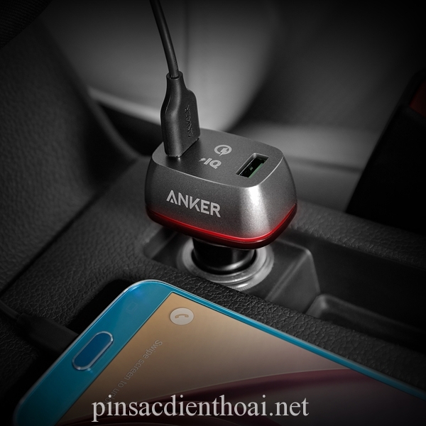 Sạc ô tô Anker PowerDrive+ 2, 36W, Quick Charge 2.0, 2 cổng