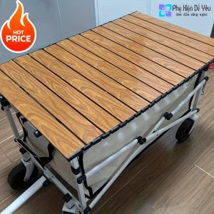 Xe Đẩy Cắm Trại Đa Năng 2in1 – Gập Gọn, Siêu Tiện, Có Bàn Xếp