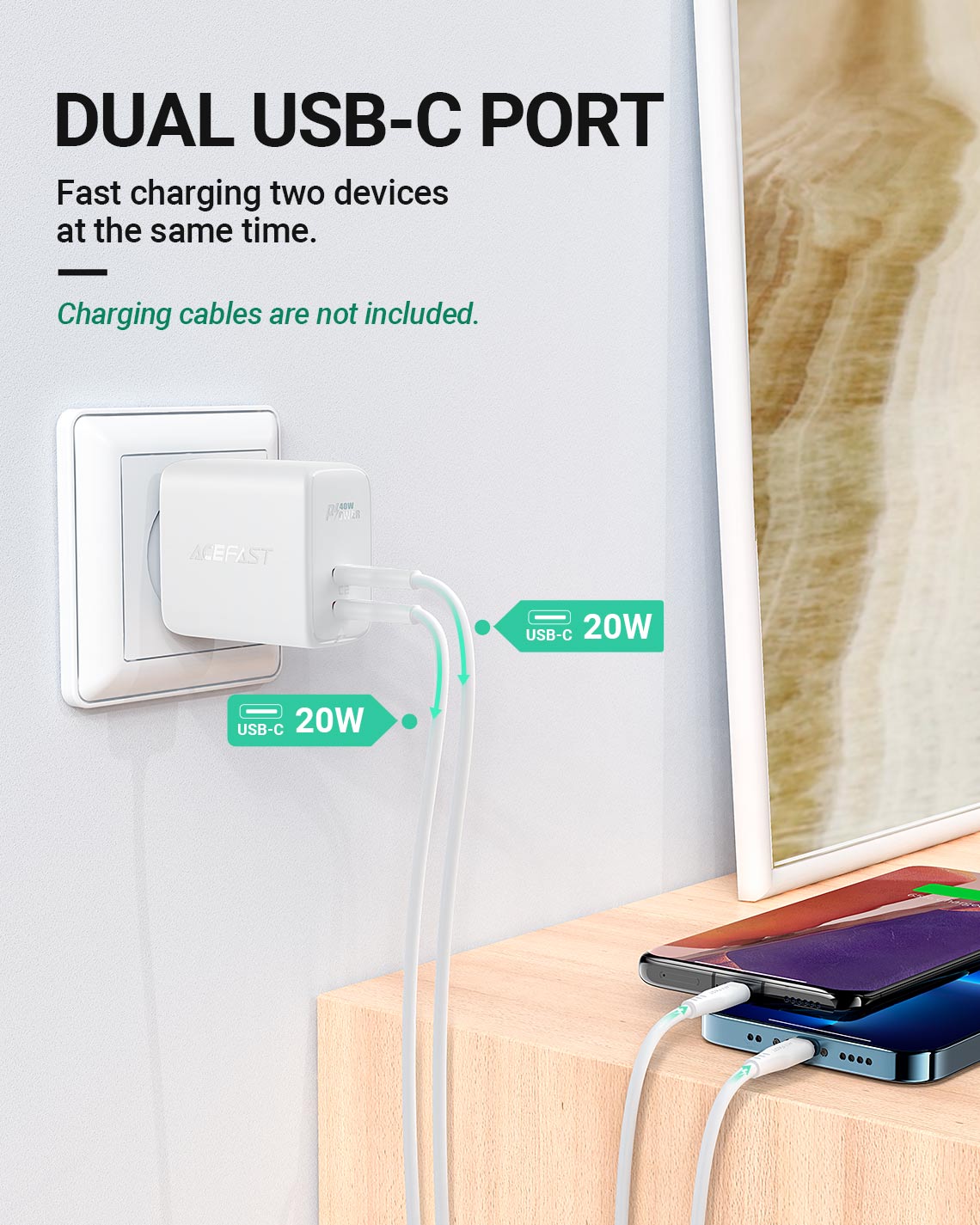 acefast-a11-wall-charger-charging-two-devices