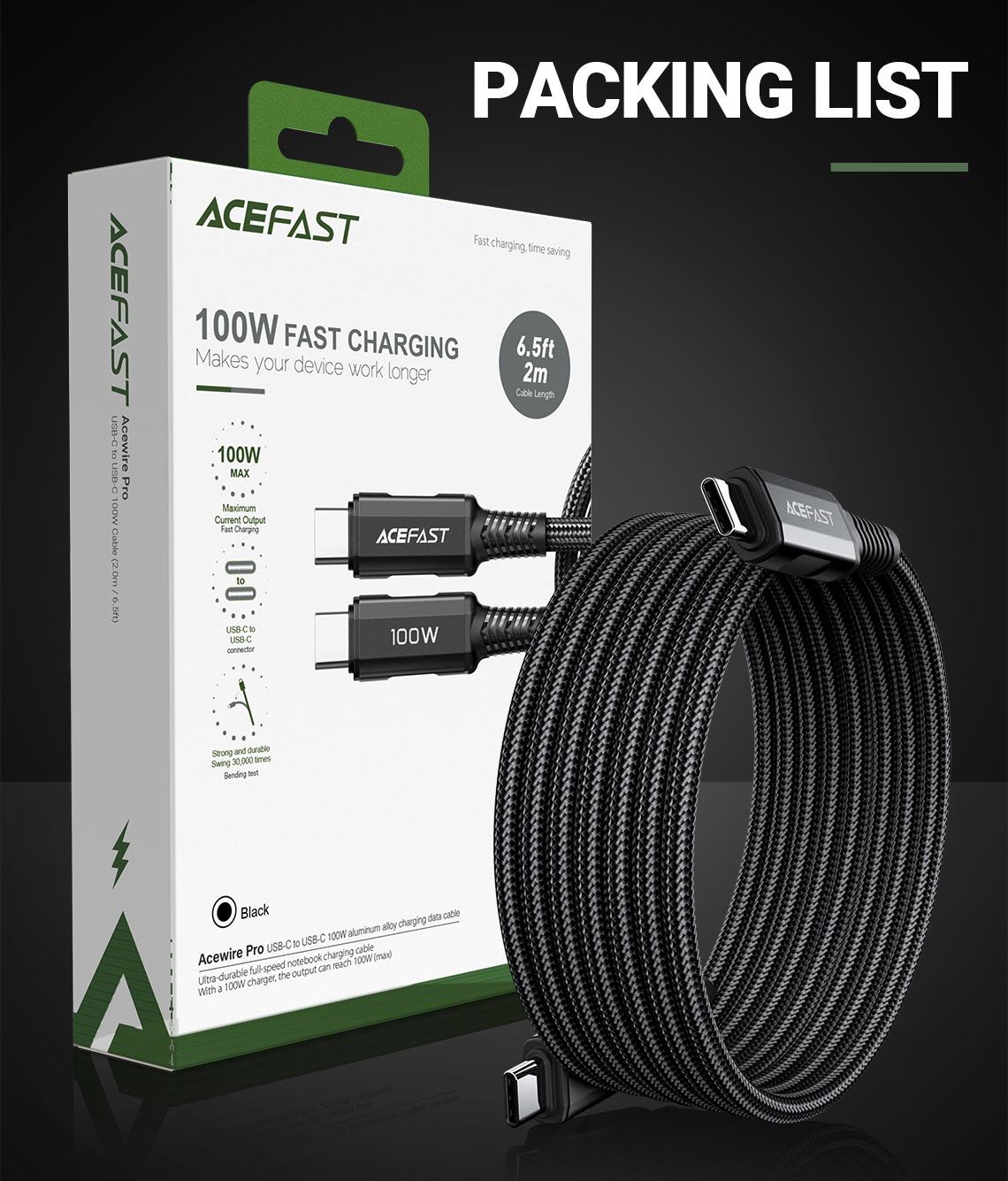 acefast-c4-03-usbc-to-usbc-100w-charging-data-cable-packing-list