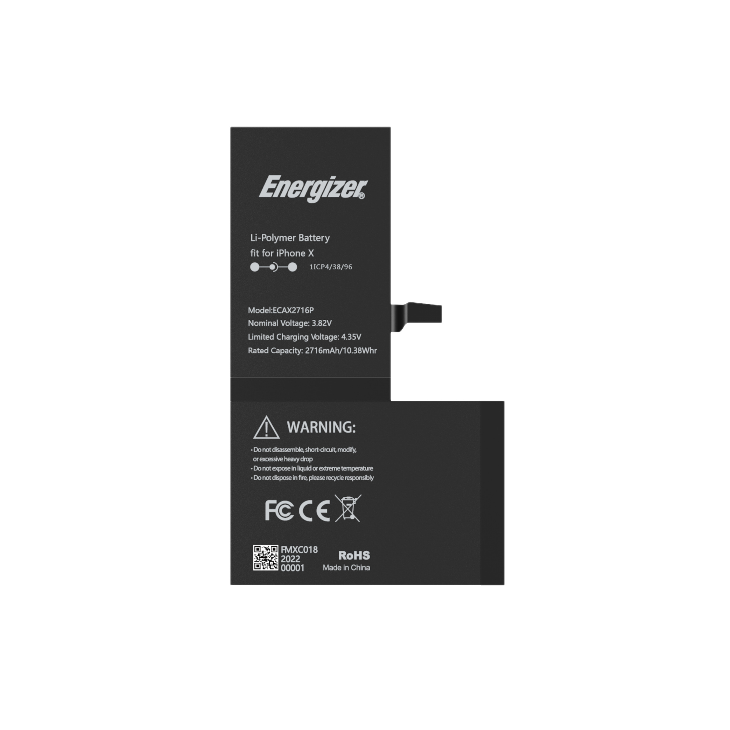 Pin iPhone X Energizer ECAX2716 - 2716mAh