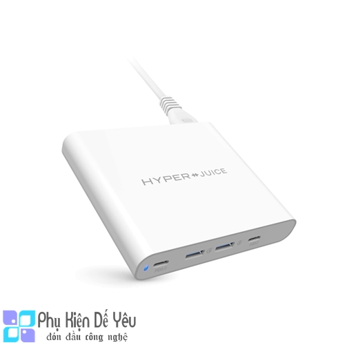 Sạc HyperJuice 87W - 2 USB-C, 2 USB-A, USB-C PD, QC 4.0