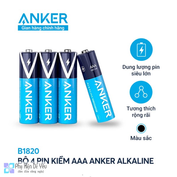 Pin Kiềm ANKER AAA Alkaline 4 Pin - B1820