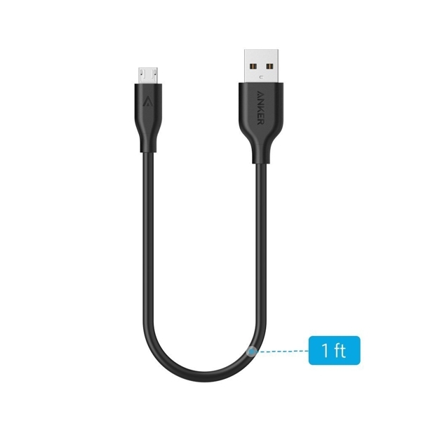 Cáp Micro USB Anker PowerLine - Dài 30cm - Đen
