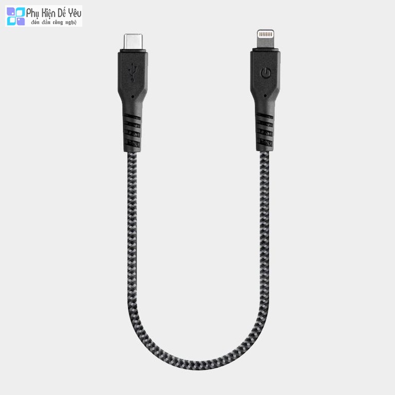 Cáp Energea FibraTough Lightning to USB-C 30CM