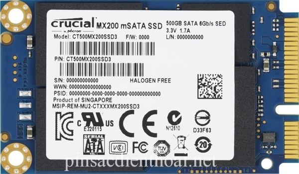 Ổ cứng SSD mSATA Crucial MX200 500GB