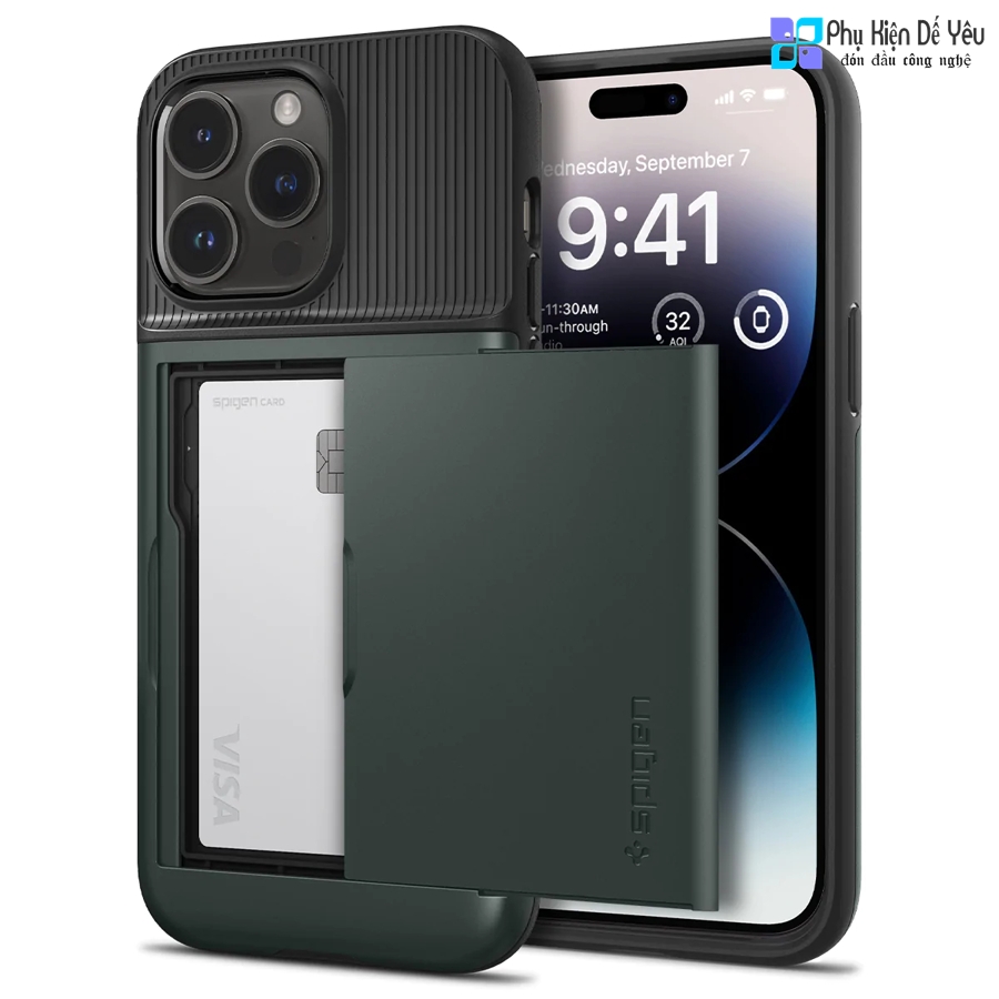 Ốp Spigen Slim Armor CS cho iPhone 14 Pro Max/ 14 Pro/ 14 Plus/ 14/ 13 Pro Max