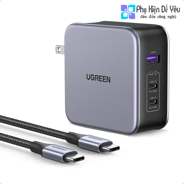 Sạc tường Ugreen Nexode 140W USB C - CD289