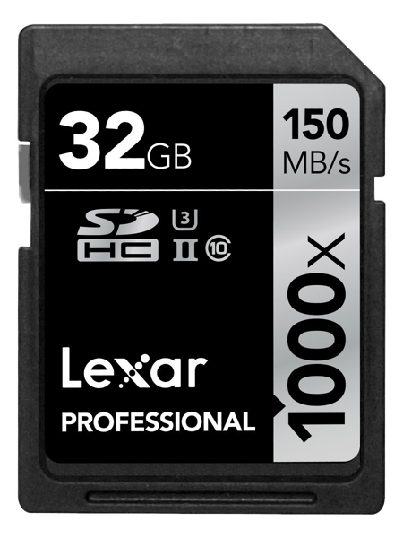 Thẻ nhớ SDHC Lexar 32GB Professional 1000x UHS-II