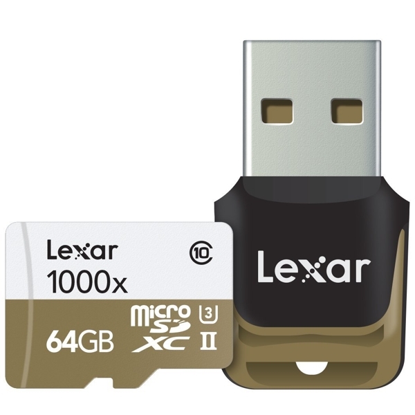 Thẻ nhớ Lexar 64GB Professional 1000x microSDXC UHS-II, 150MB/s