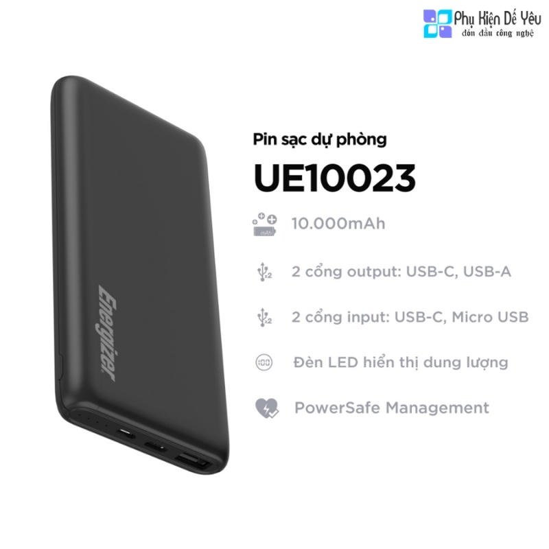 Pin dự phòng Energizer UE10023 10.000mAh