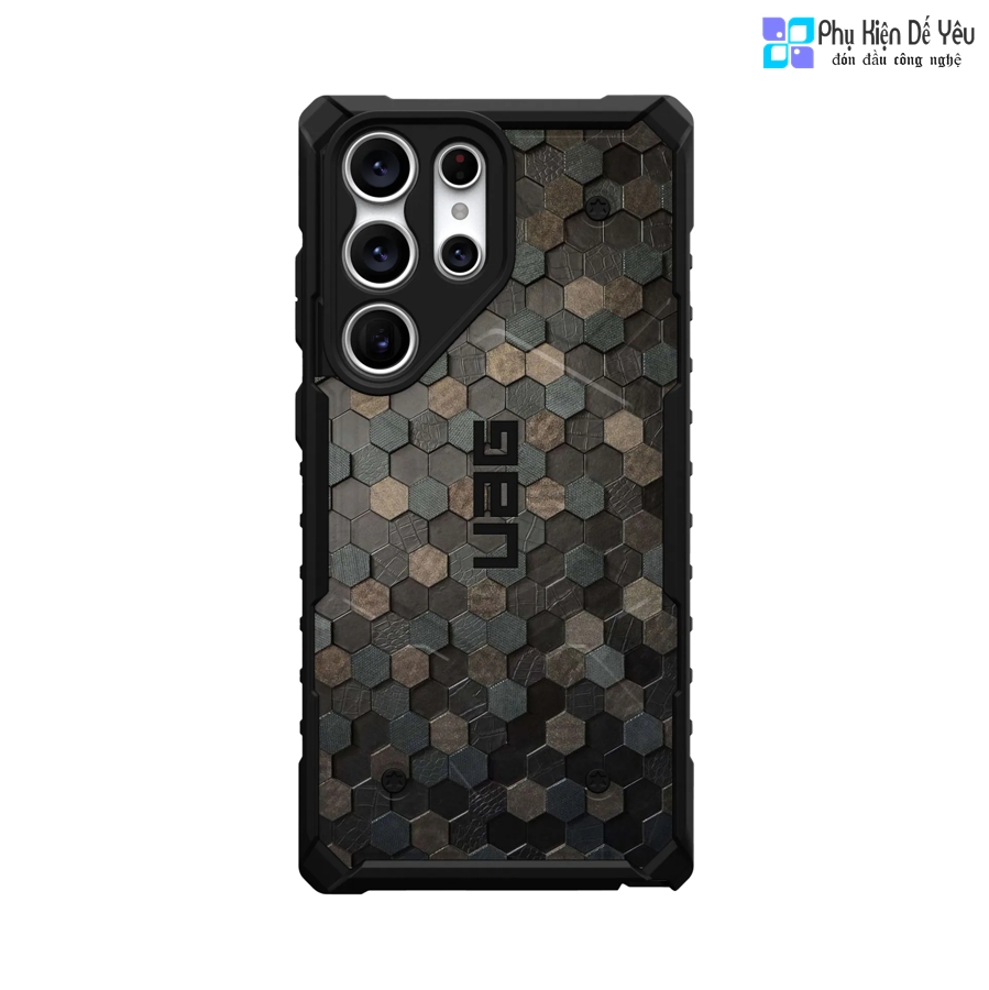 Ốp UAG PATHFINDER cho SAMSUNG GALAXY S24 ULTRA/ S24 PLUS/ S24/ S23 ULTRA/ S23 PLUS/ S23 FE/ S23 - TEXTURED HEX PATTERN