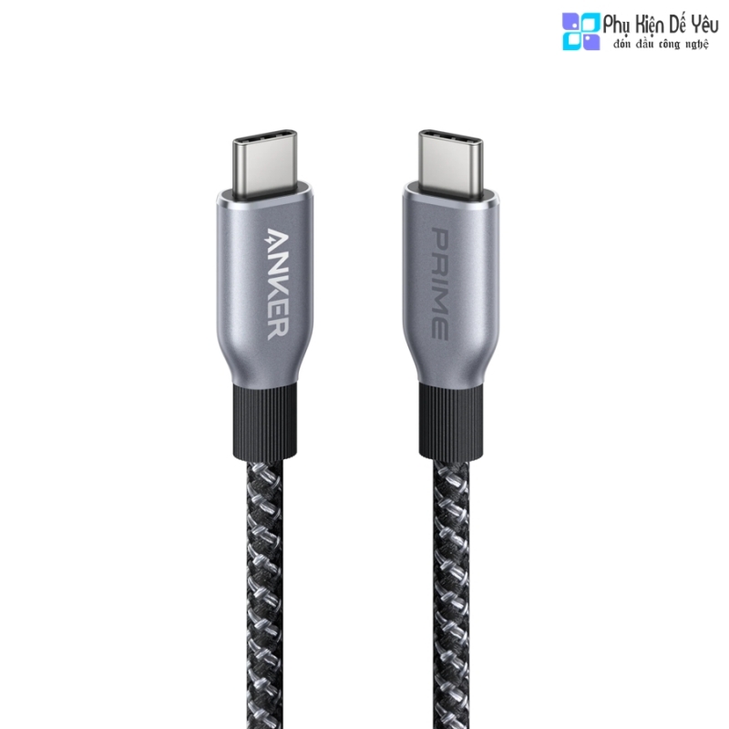 Cáp Anker Prime USB-C to USB-C (240W, Upcycled-Braided) dài 0.9m - 1.8m (A88E2)