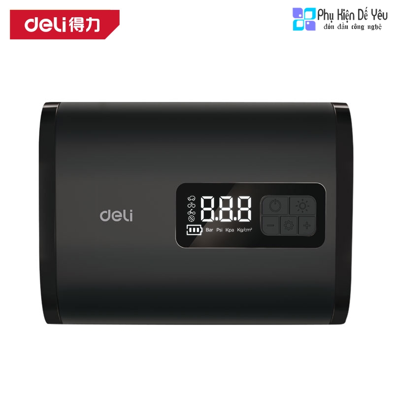 Máy bơm khí 120W không dây xi lanh kép Deli Tools DL880190
