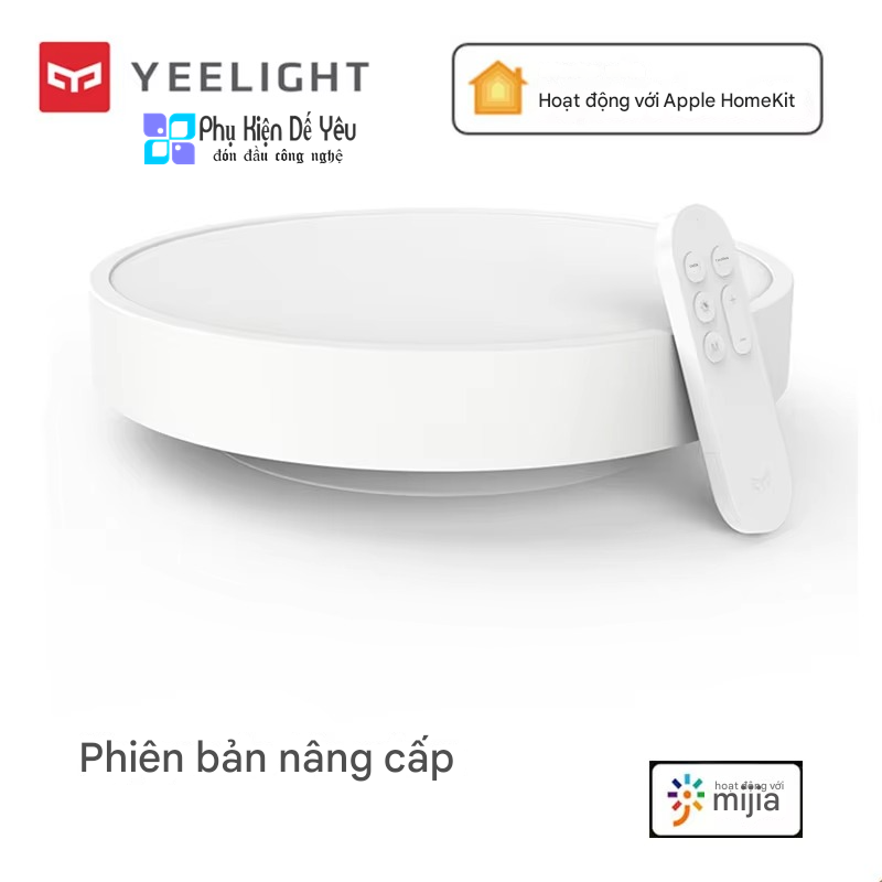 Đèn trần LED thông minh Xiaomi Yeelight YLXD76YL (có thể điều chỉnh độ sáng, điều khiển bằng giọng nói, tương thích với Apple Homekit)