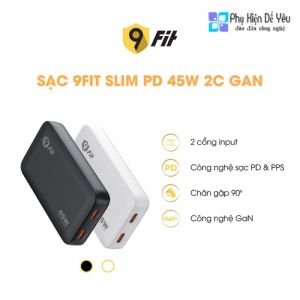 Sạc tường 9FIT SLIM GaN PD 45W 2C