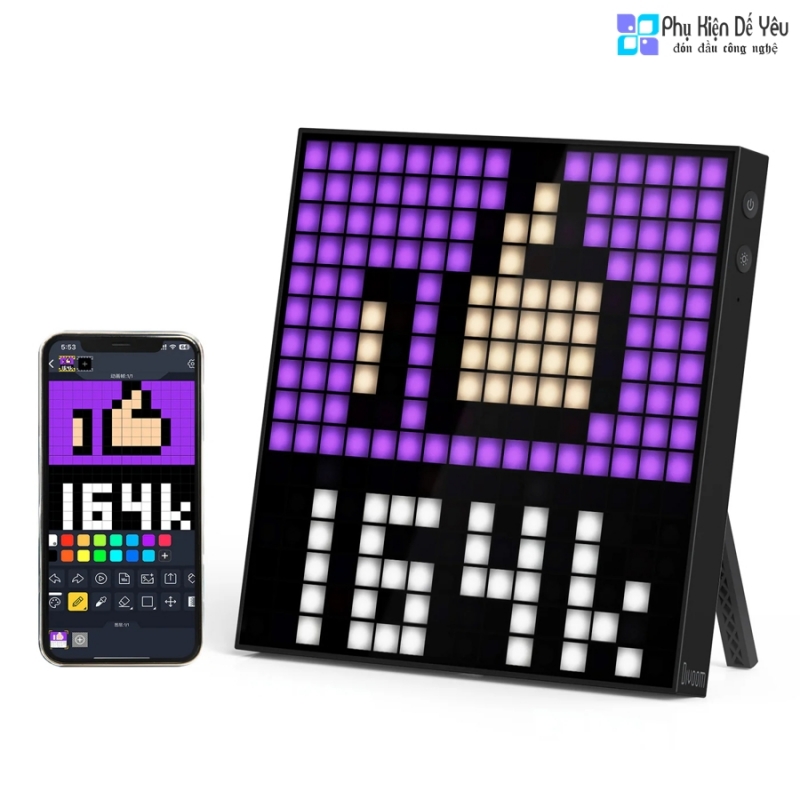 Khung tranh Divoom Pixoo 16 Wifi Pixel Art Frame
