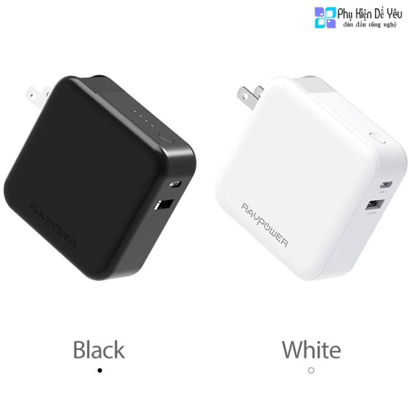 Pin dự phòng tích hợp sạc tường 2 trong 1 RAVPOWER RP-PB101 (5000mAh)