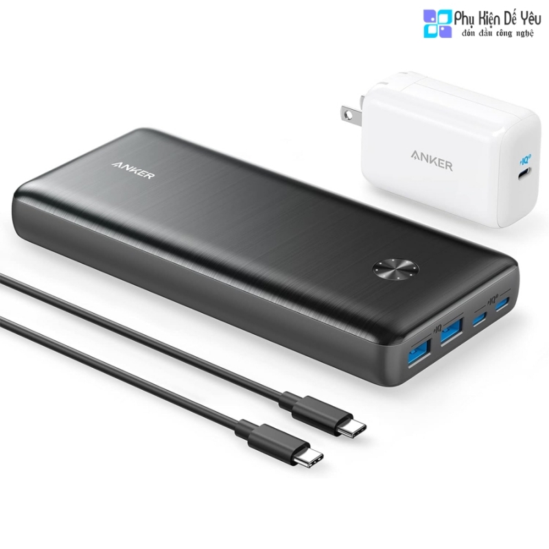 Pin dự phòng Anker PowerCore III Elite 26K 87W kèm bộ sạc tường USB-C 65W - B1291 (25.600 mAh)