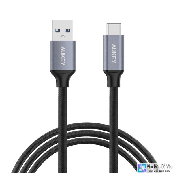 Cáp USB-C to USB 3.0 1m Bọc Nylon Aukey CB CD2