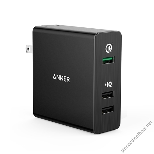 Sạc nhanh Anker PowerPort+ 3 Quick Charge 3.0, 3 cổng