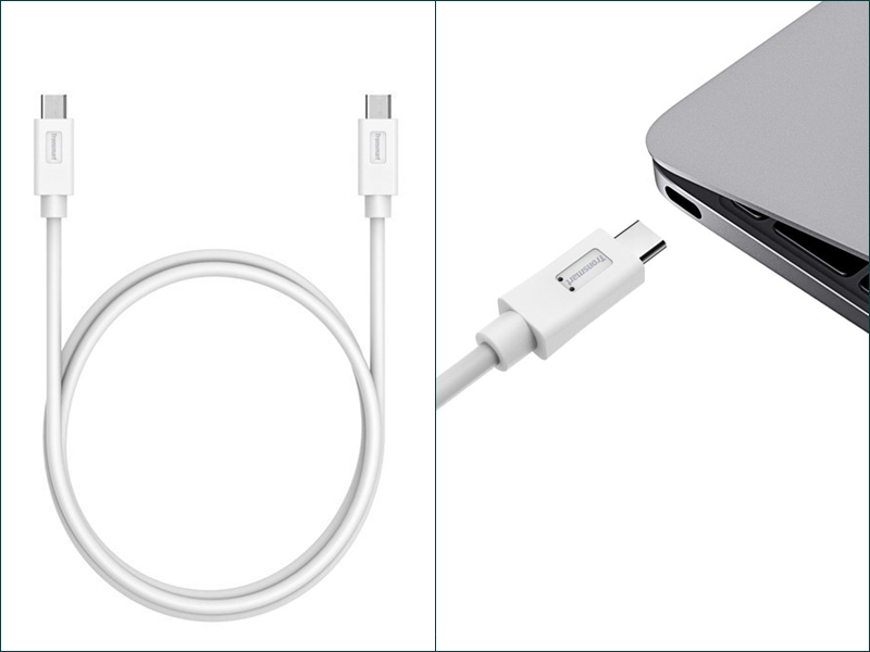 Cáp USB-C to USB-C Tronsmart 1m - Màu Trắng