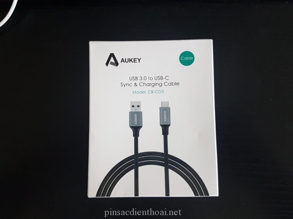 Cáp USB-C to USB 3.0 2m bọc Nylon Aukey CB-CD3