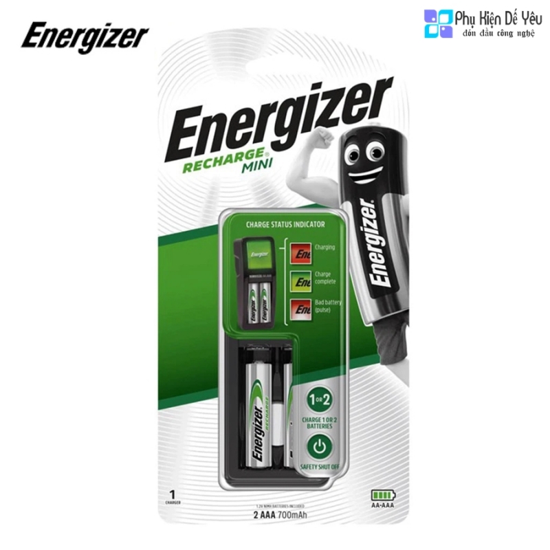 Bộ sạc pin tiểu Energizer Mini CH2PC3